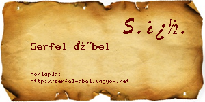 Serfel Ábel névjegykártya